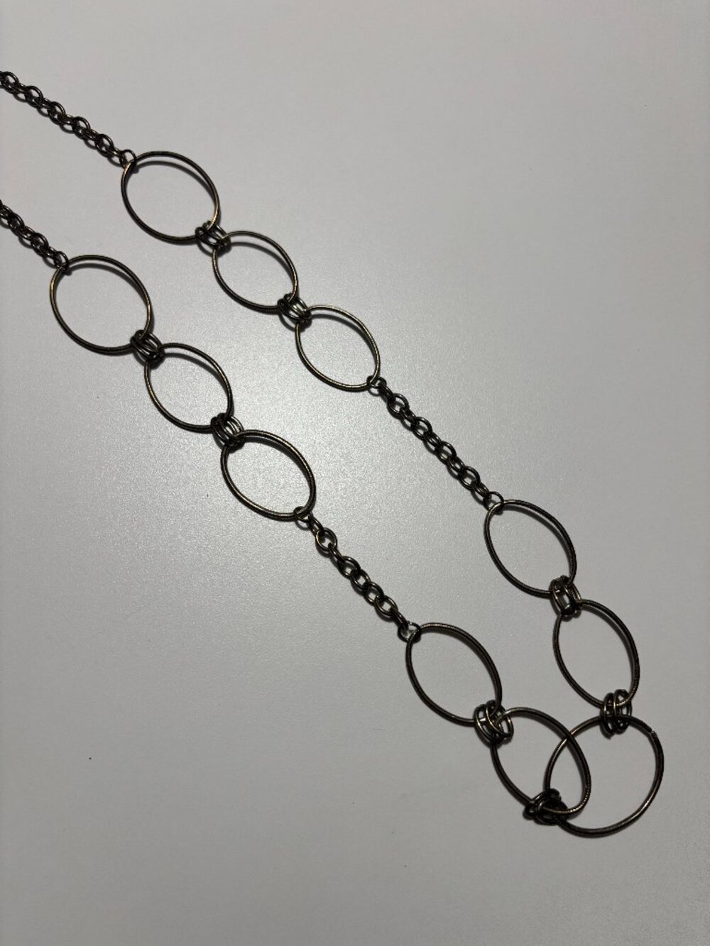 Bronze Vintage Oval Link Chain Belt